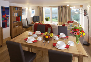 Dining area in the apartment lounge