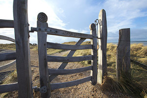 gate at llanddwyn island