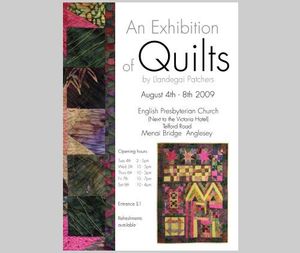 Poster for the Quilt Exhibition at Menai Bridge