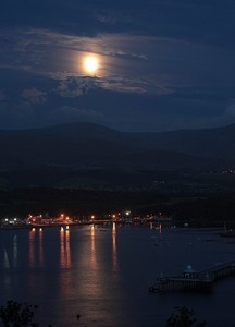 Moonlight over Snowdonia