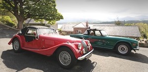 A Morgan and a TR6 came to Coed y Berclas