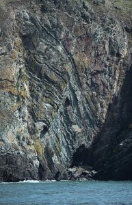 Amazing rock formations near South Stack