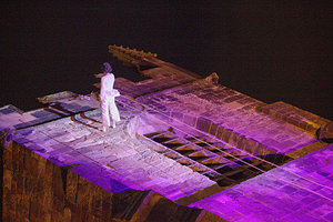 'Angel' wall dance at Bangor Cathedral