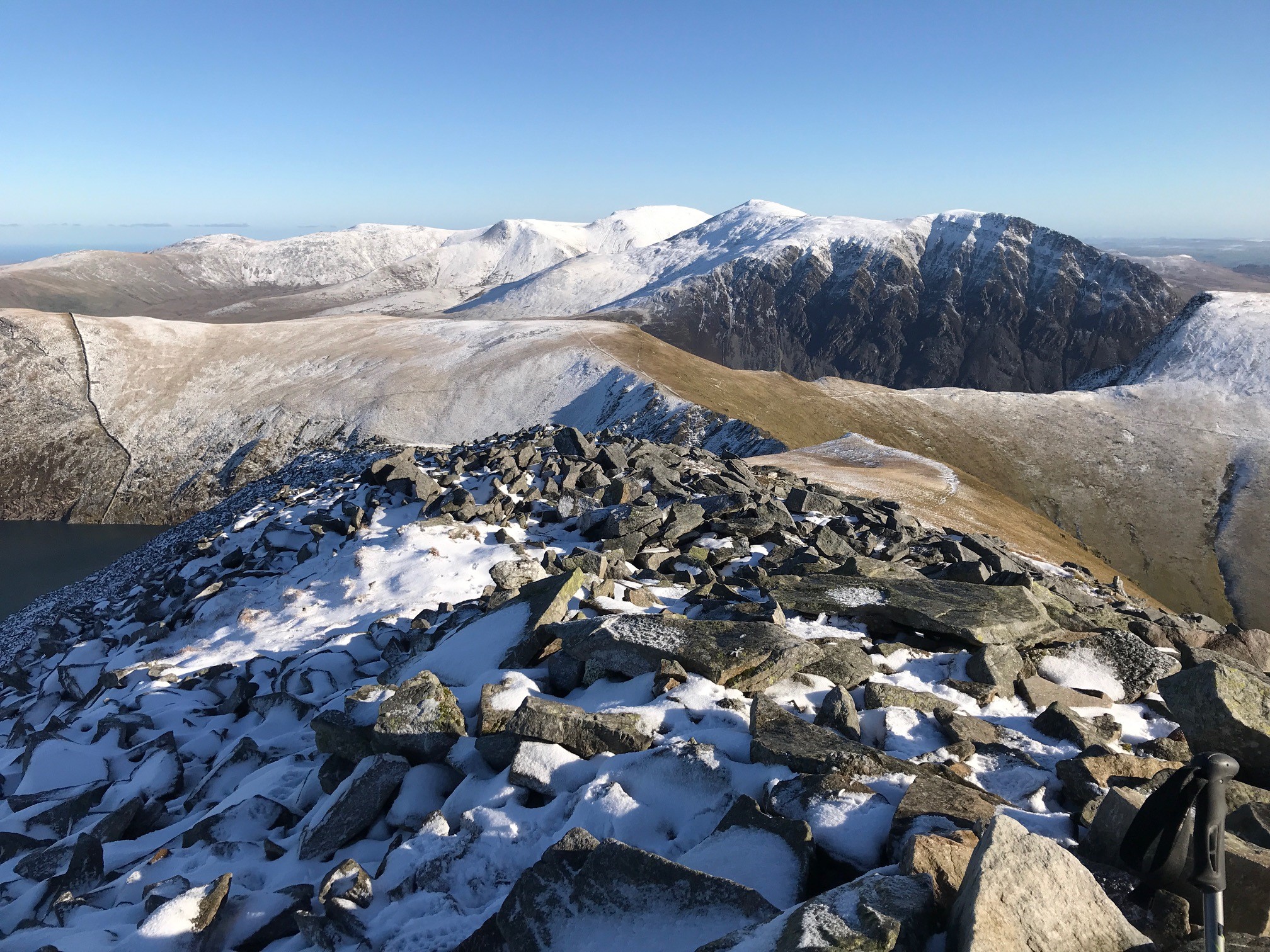 View from the summit of Elidir Fawr